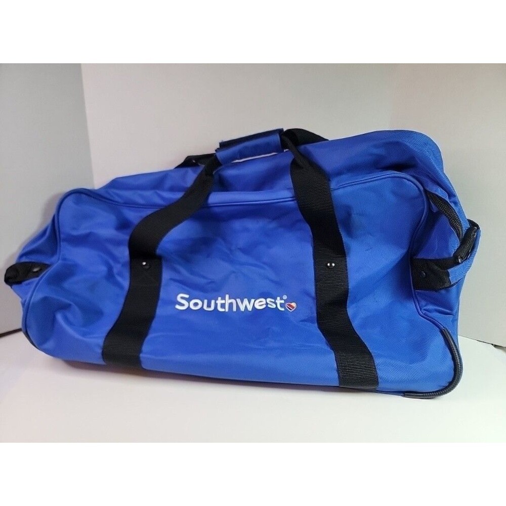 Southwest Airlines Blue Duffel Bag Travel Carry On Logo Large 24"
